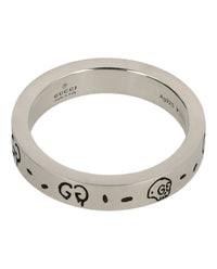 Gucci Unisex-Adult Sterling Silver Ghost Ring 4MM