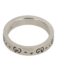 Gucci Unisex-Adult Sterling Silver Ghost Ring 4MM