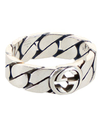 Gucci Unisex-Adult Interlocking G Chain-Link Ring