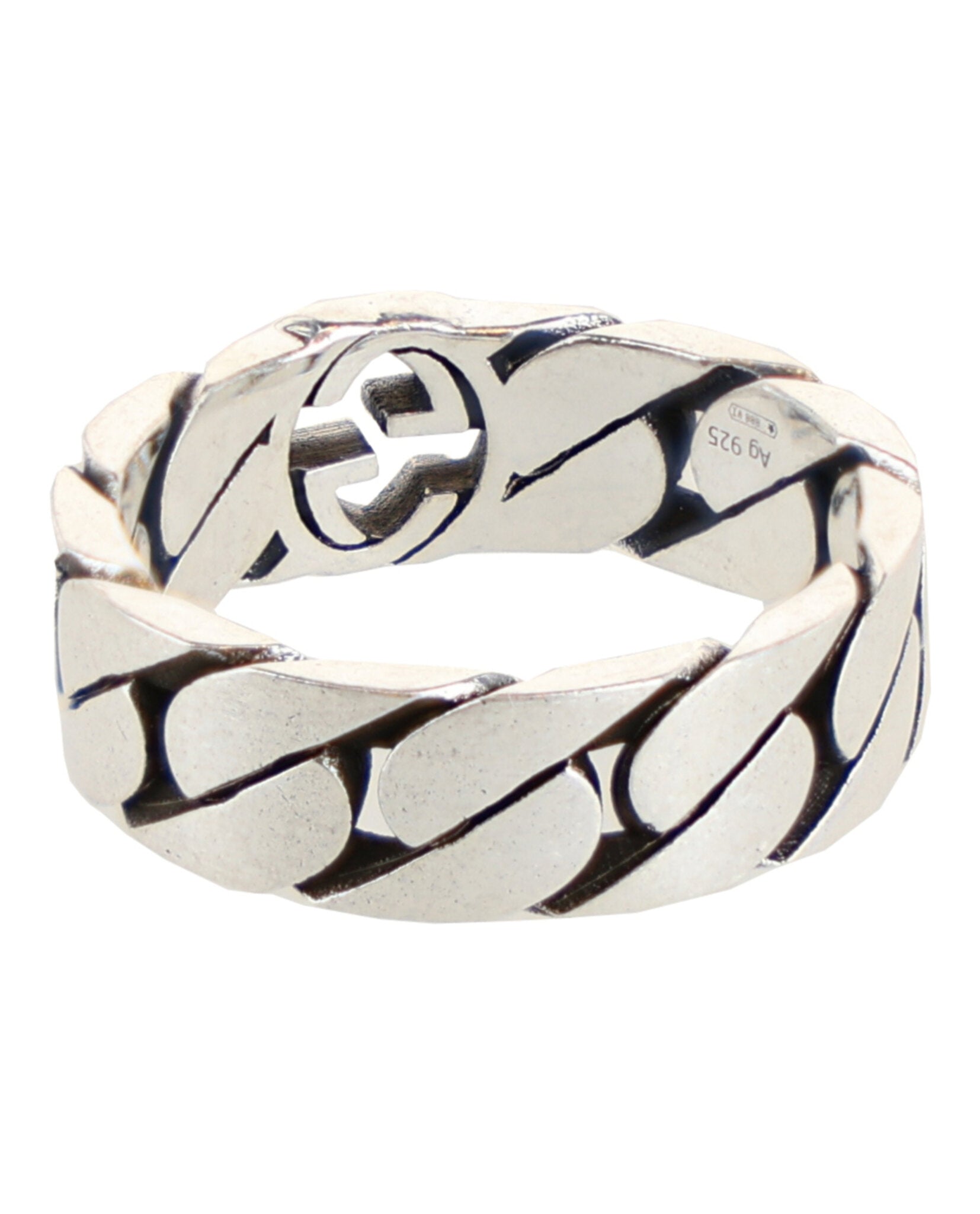 Gucci Unisex-Adult Interlocking G Chain-Link Ring – Bluefly