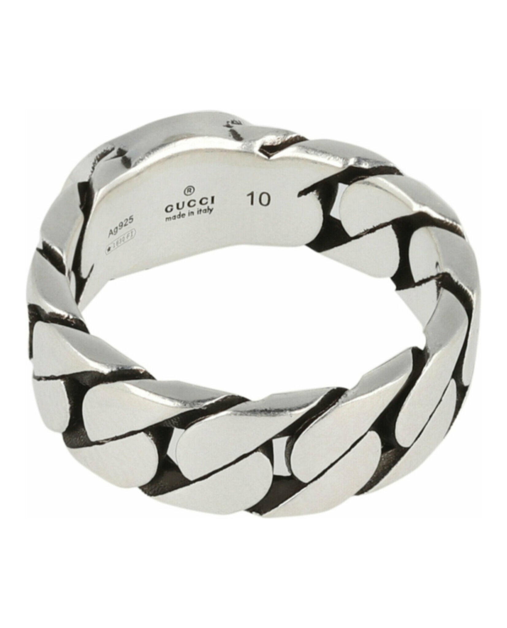 Gucci Unisex-Adult Sterling Silver Interlocking G Ring