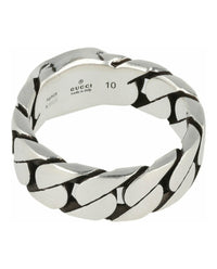 Gucci Unisex-Adult Sterling Silver Interlocking G Ring