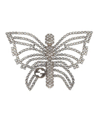 Gucci Gucci Womens Crystal Embellished Butterfly Brooch