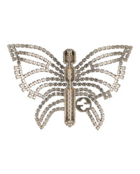 Gucci Gucci Womens Crystal Embellished Butterfly Brooch