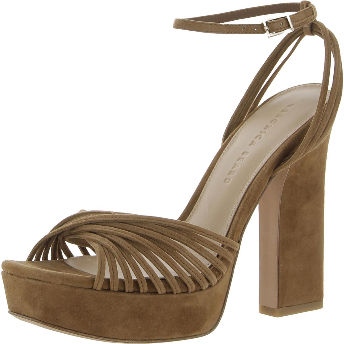 Fletcher Womens Strappy Square Toe Heels