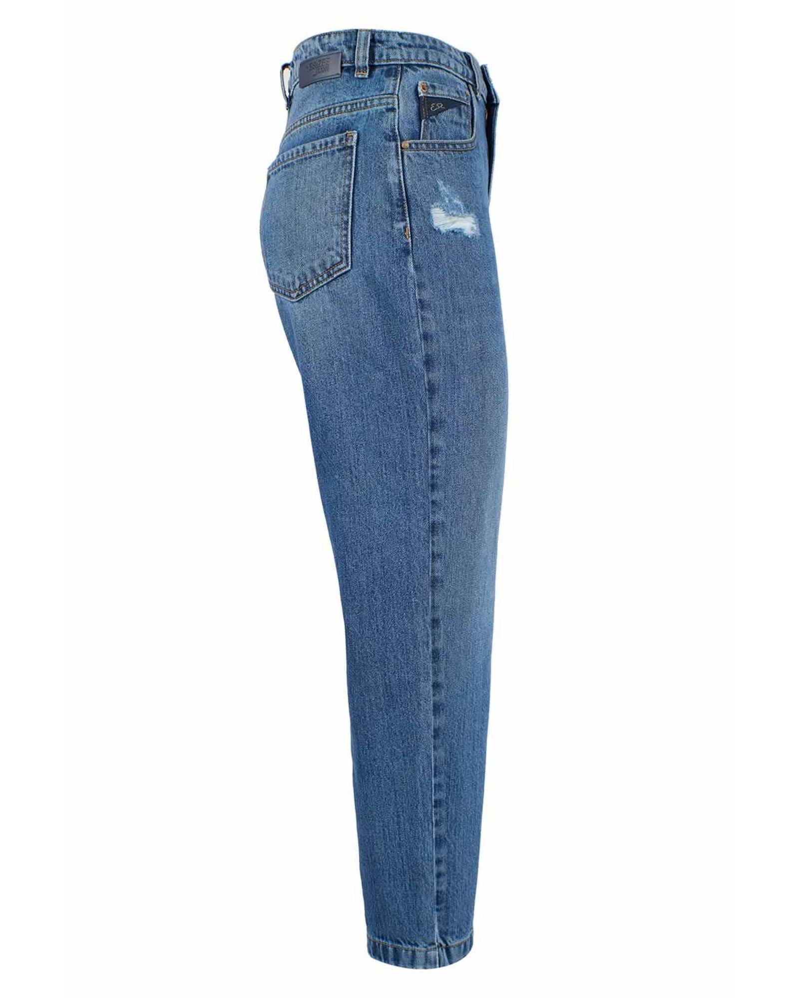 Yes Zee Women's High Waisted Ripped Straight Leg Jeans