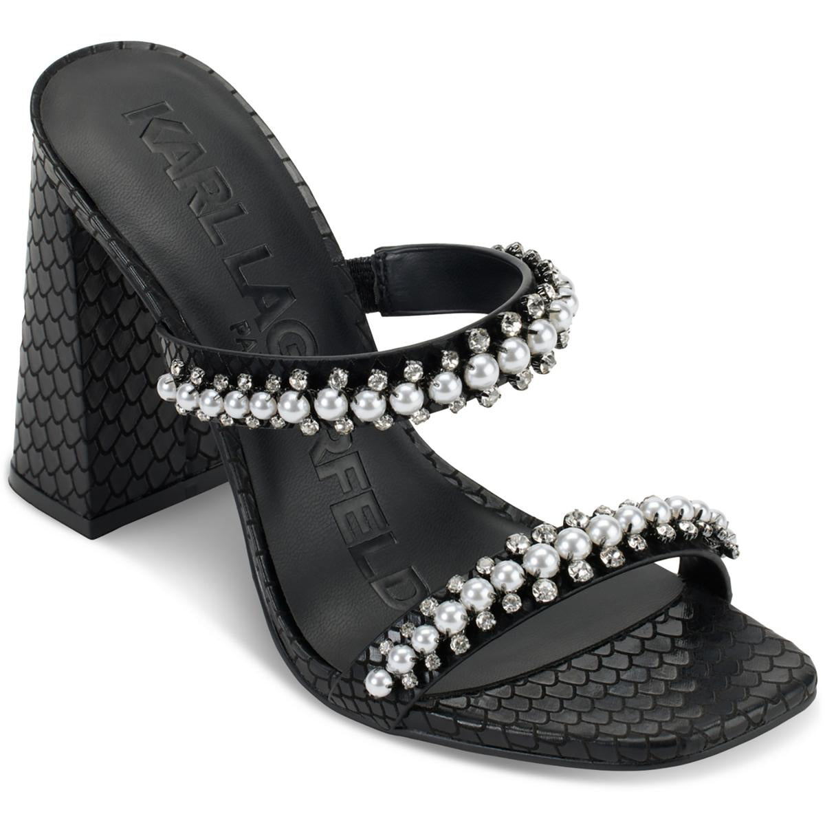 Rayan Womens Rhinestone Man Made Heels