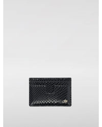 Tom Ford Snakeskin Leather Card Holder Men Wallets Black