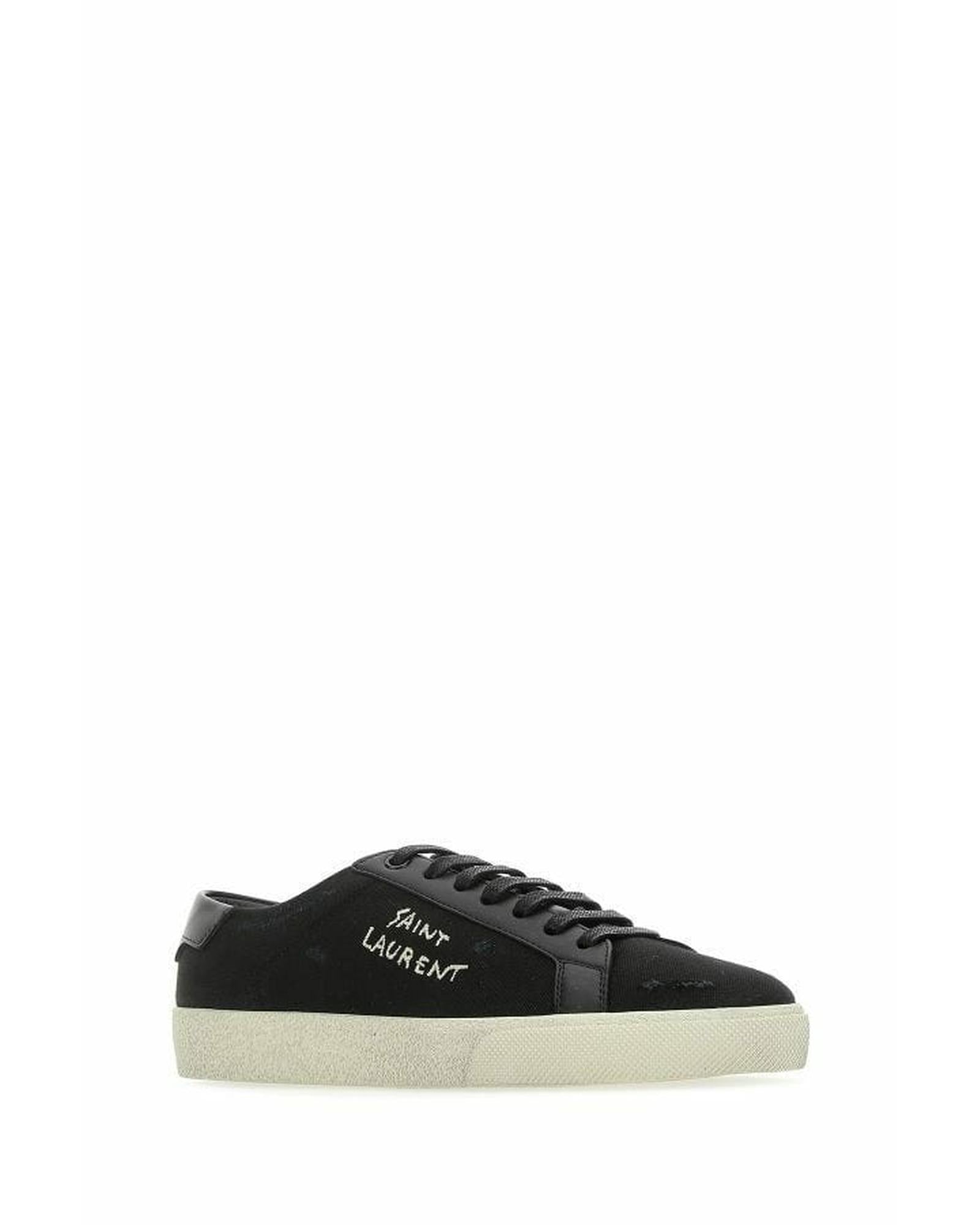 Saint Laurent  Court Classic Low Top Sneakers  Black