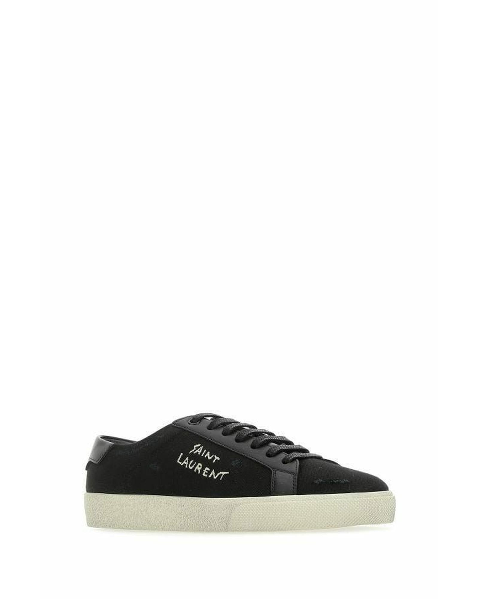 Saint Laurent  Court Classic Low Top Sneakers  Black