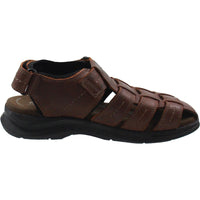 Mens Woven Leather Fisherman Sandals