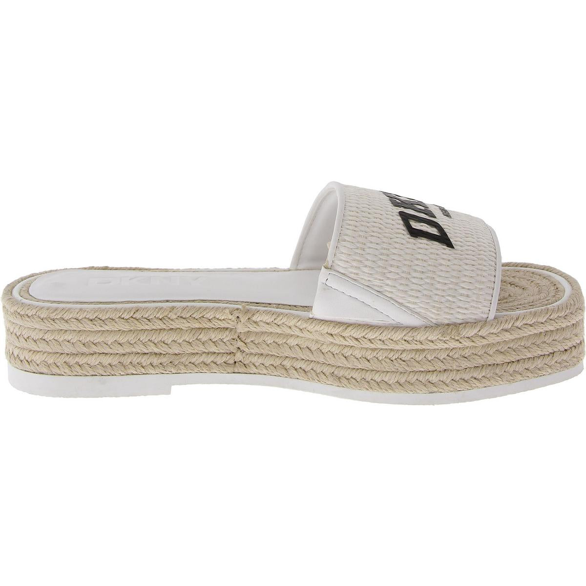 Fiona Arch Logo Womens Logo Woven Slide Sandals