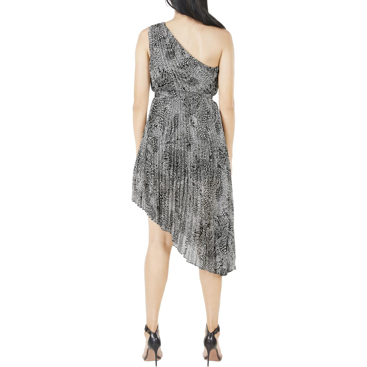 Womens Chiffon Midi Cocktail and Party Dress