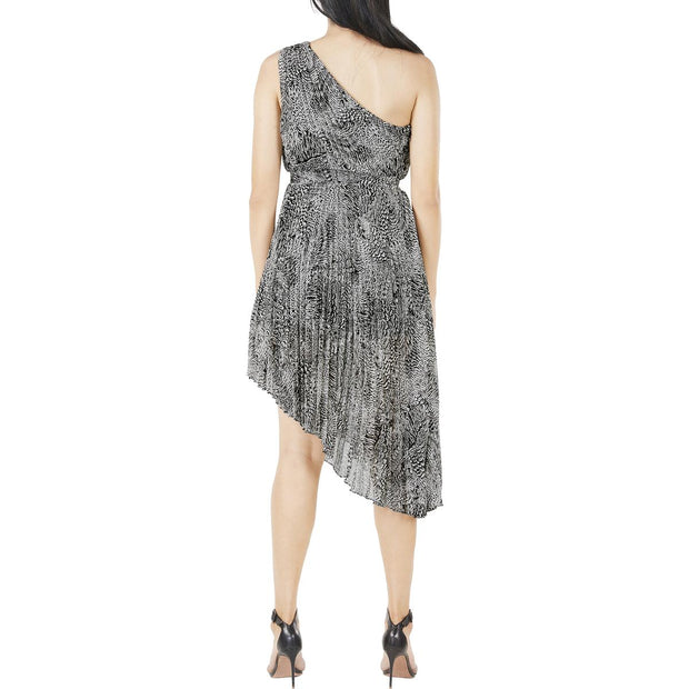 Womens Chiffon Midi Cocktail and Party Dress