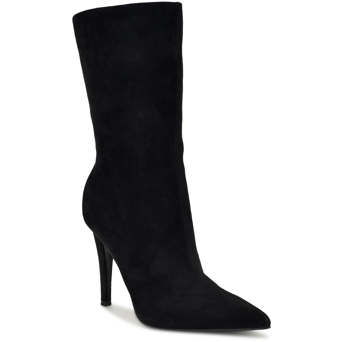 Frenchi Womens Heels Pumps Mid-Calf Boots