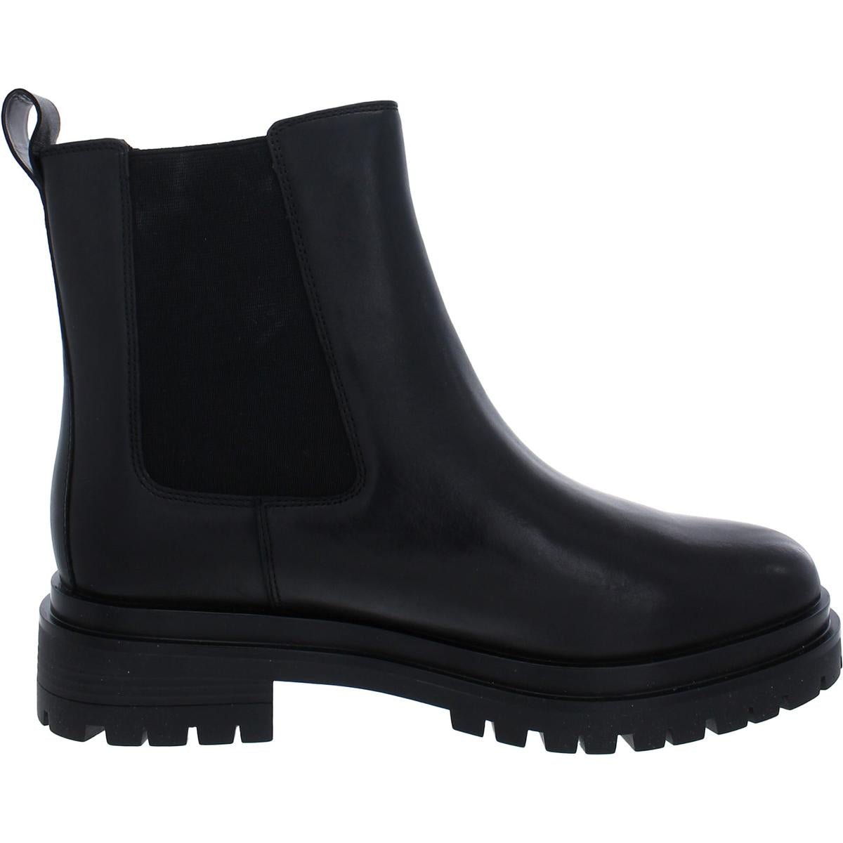 Corinne  Womens Lugged Sole Ankle Chelsea Boots