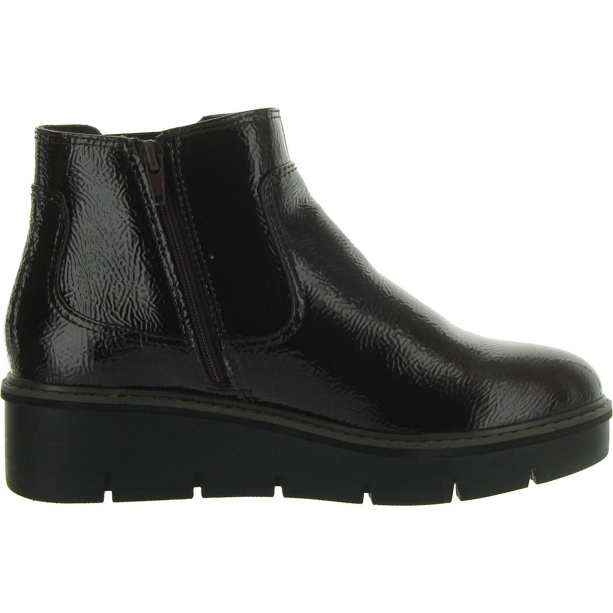 AIRABELL STYLE Womens Faux Leather Wedge Ankle Boots