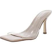 Danria Womens Solid Peep-Toe Heels