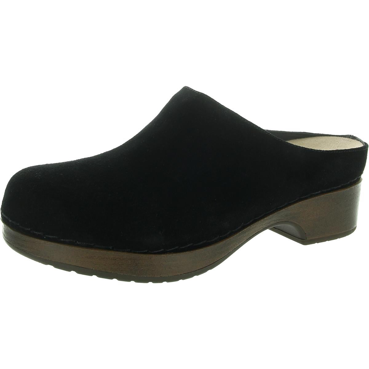 Womens Leather Slip On Clogs