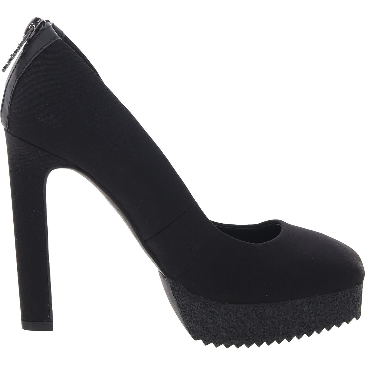 Womens Laceless Man Made Platform Heels