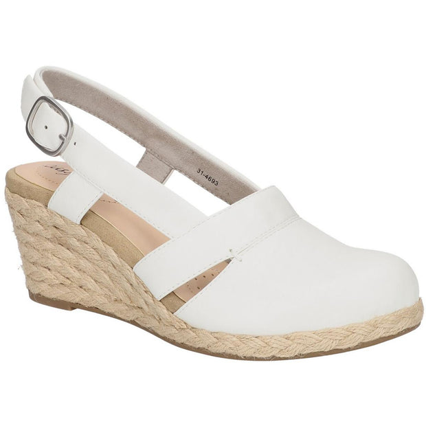 Stargaze Womens Faux Leather Closed Toe Wedge Sandals