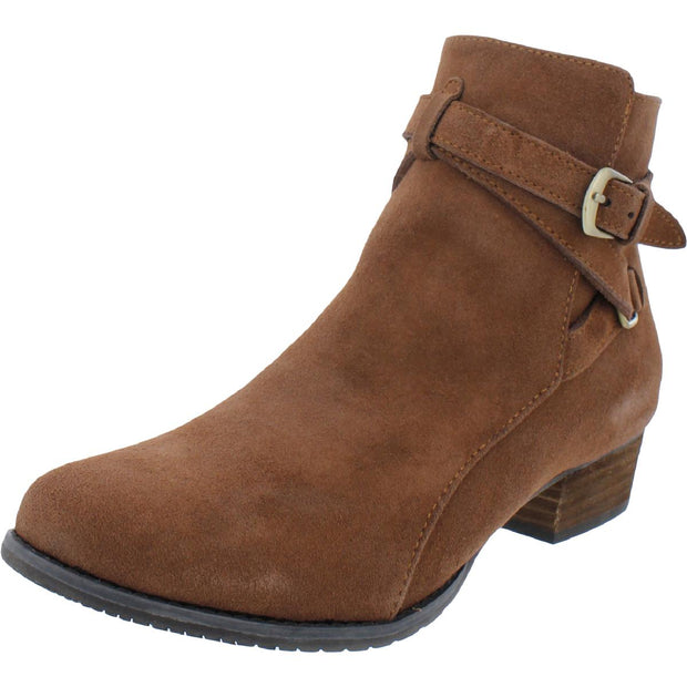 Laura Womens Zipper Round Toe Ankle Boots