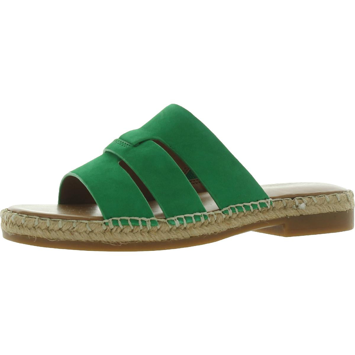 Arden Womens Leather Slip On Slide Sandals