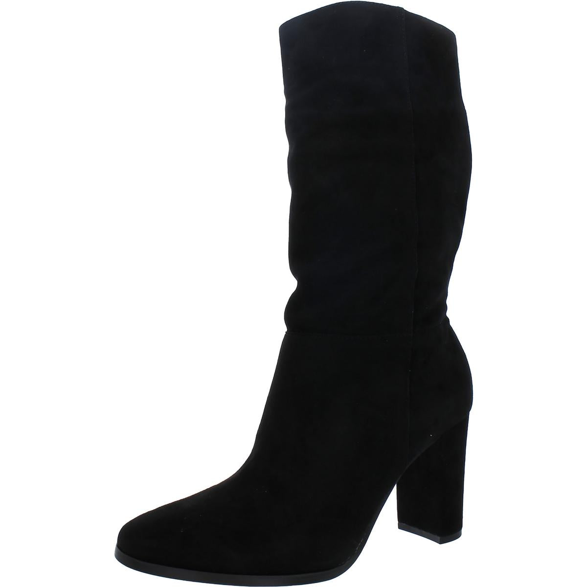 Artizan II Womens Textured Suede Mid-Calf Boots Black Kidsuede
