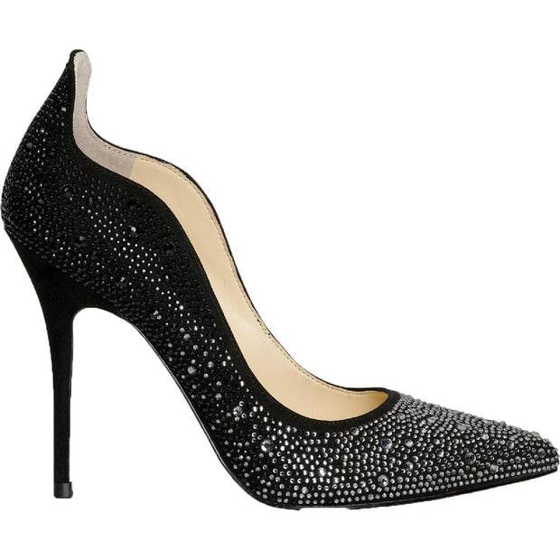 Wayva Womens Rhinestone Pointed Toe Heels