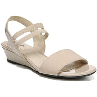 Yolo Womens Strapp Ankle Strap Wedge Sandals Beige