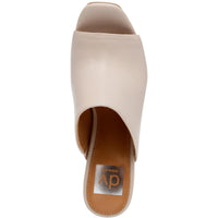 Womens Faux Leather Mule Sandals