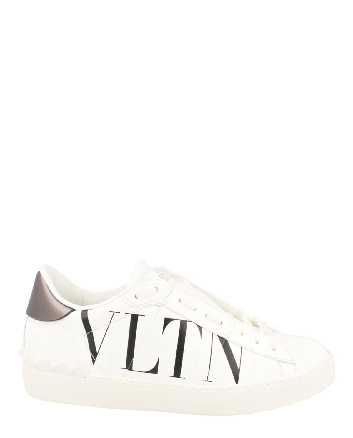 Valentino Valentino Womens Open VLTN Leather Low-Top Sneakers