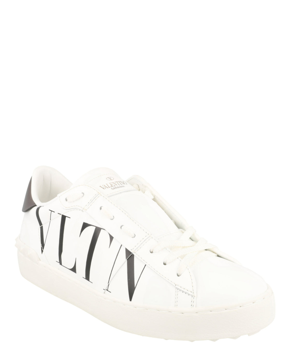 Valentino Valentino Womens Open VLTN Leather Low-Top Sneakers