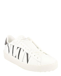 Valentino Valentino Womens Open VLTN Leather Low-Top Sneakers