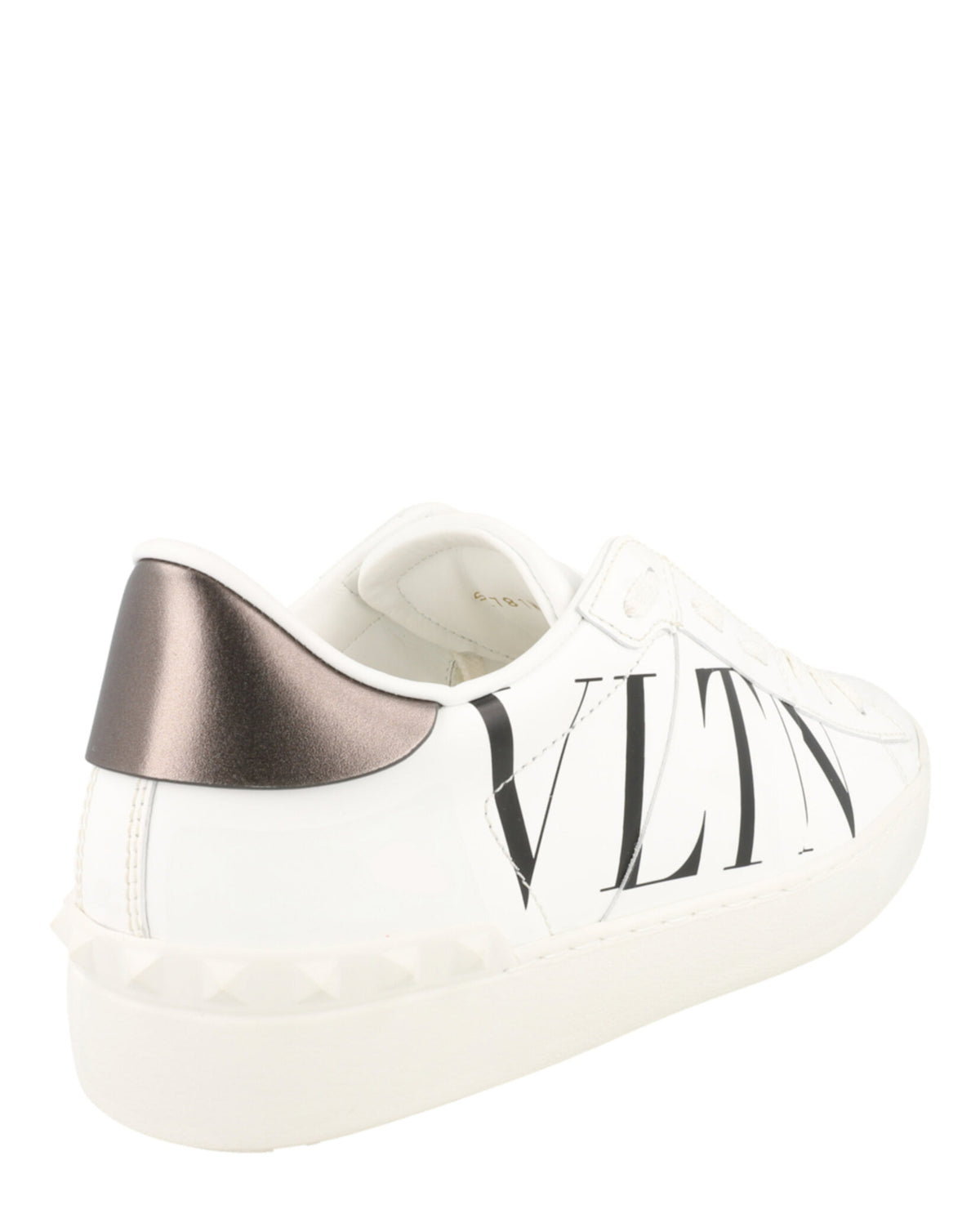 Valentino Valentino Womens Open VLTN Leather Low-Top Sneakers