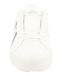 Valentino Valentino Womens Open VLTN Leather Low-Top Sneakers
