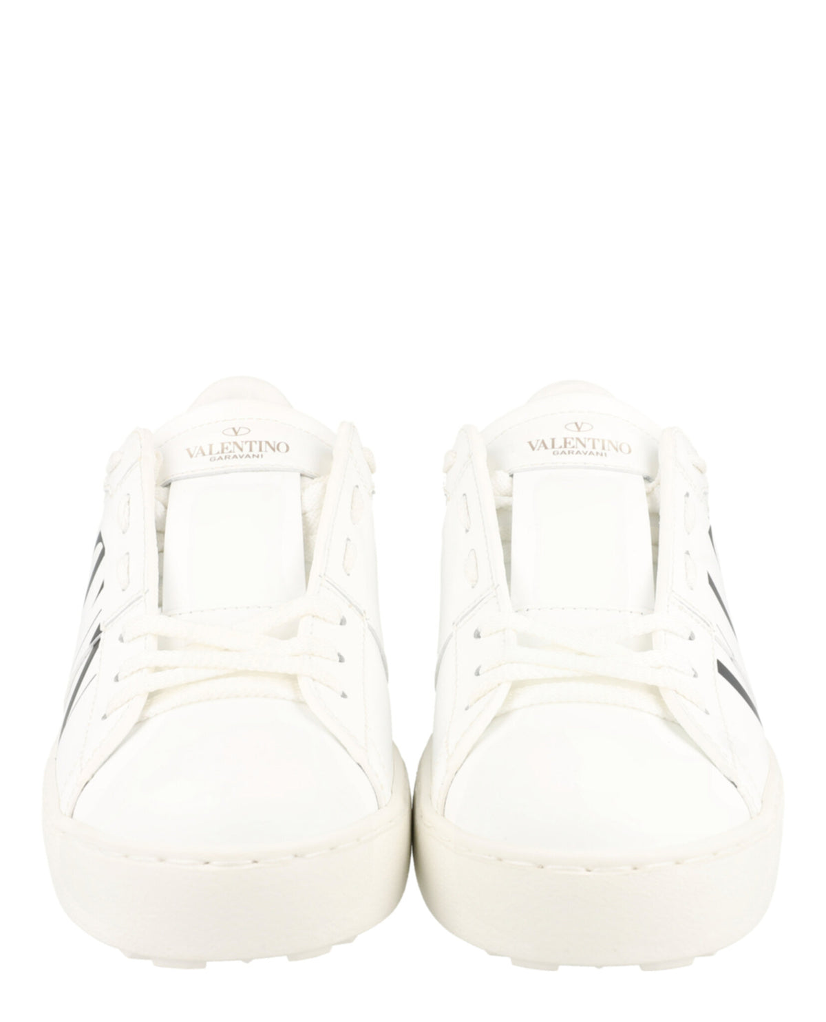 Valentino Valentino Womens Open VLTN Leather Low-Top Sneakers