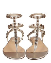 Valentino Valentino Womens Rockstud Caged Flat Sandals