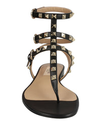 Valentino Valentino Womens Rockstud Caged Flat Sandals