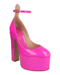 Valentino Valentino Womens Tan-Go Platform Pumps