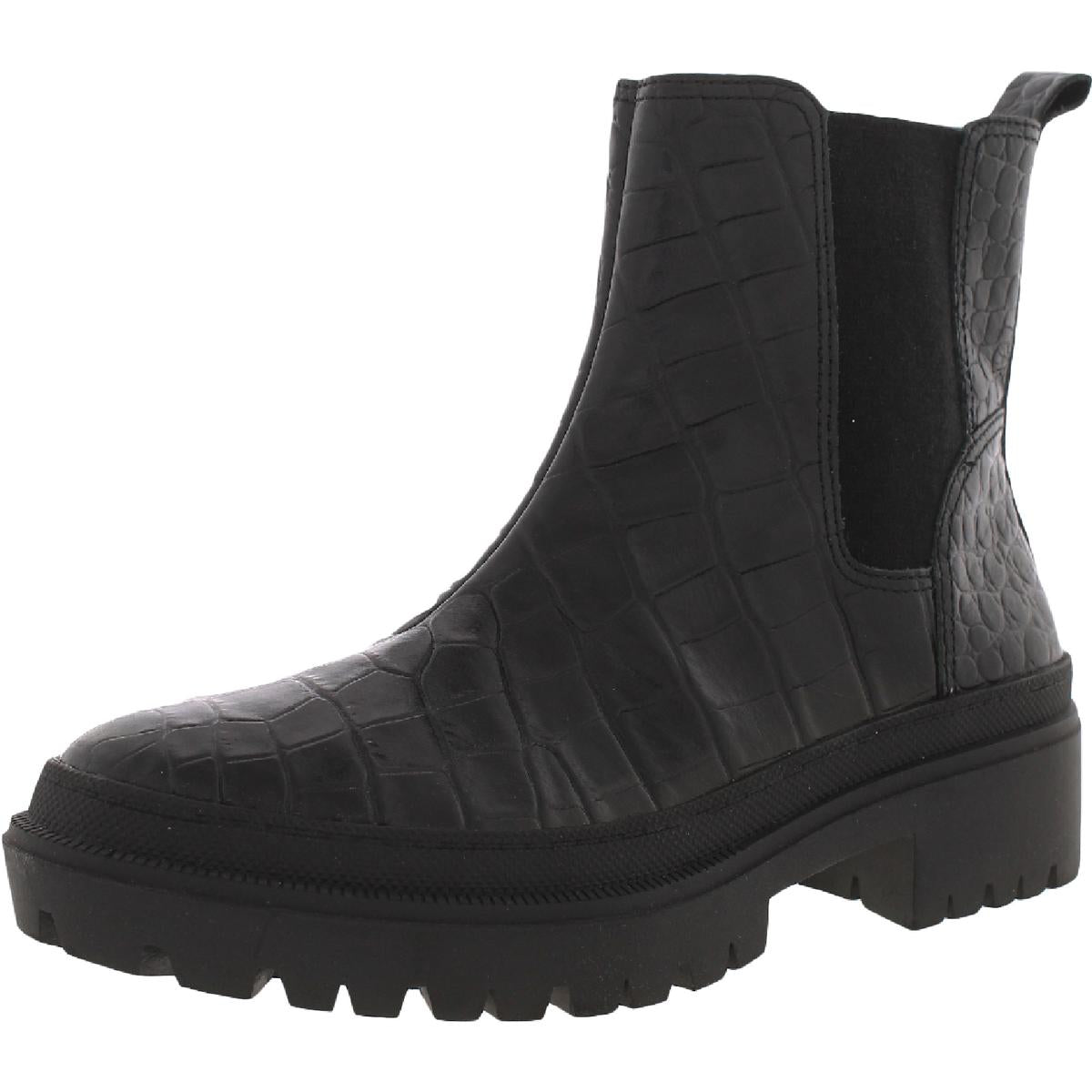 Emali Womens Nubuck Pull On Ankle Boots
