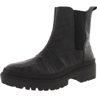 Emali Womens Nubuck Pull On Ankle Boots