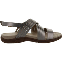 Marlis Womens Leather Padded Sole Slingback Sandals