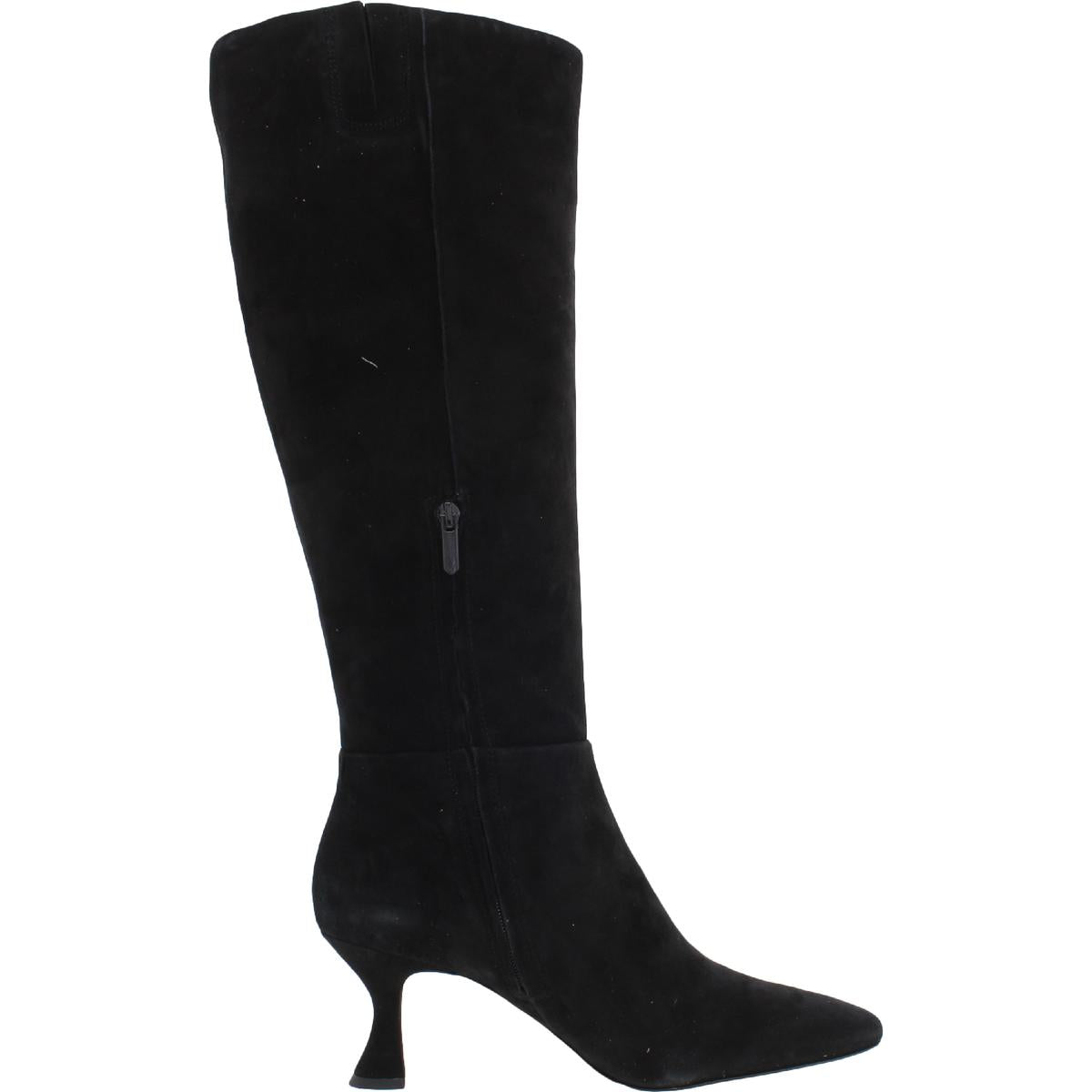 Leigh Womens Zipper Square Toe Knee-High Boots