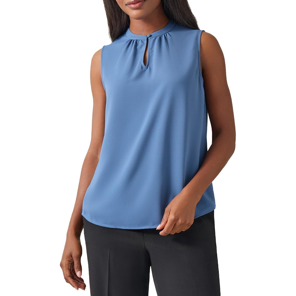 Womens Solid Chiffon Blouse