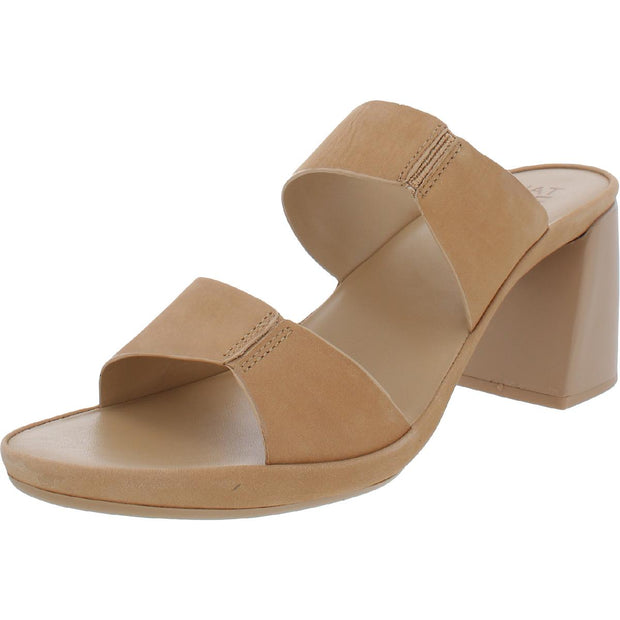 Genn-Whirl Womens Leather Slip On Heels