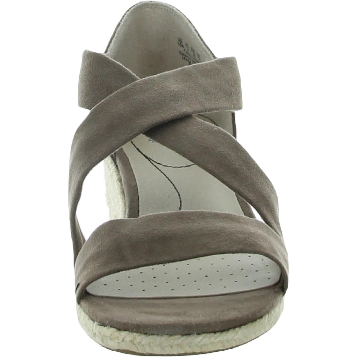 Siesta Womens Cushioned Footbed Slip On Wedge Sandals