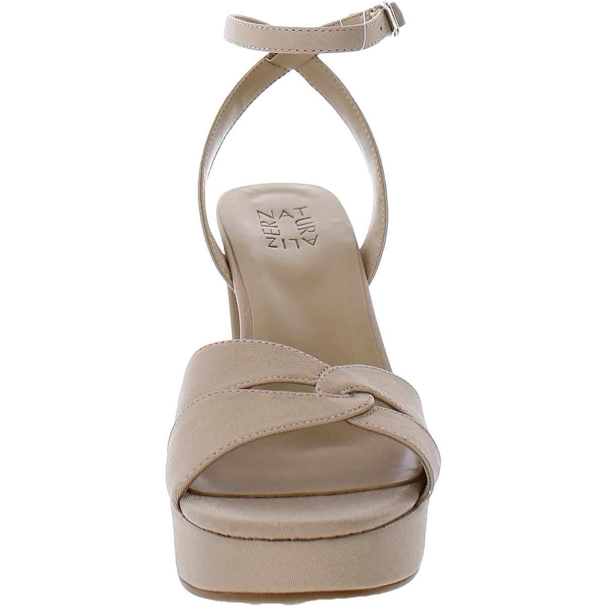 Nevena Womens Open Toe Ankle Strap Heels