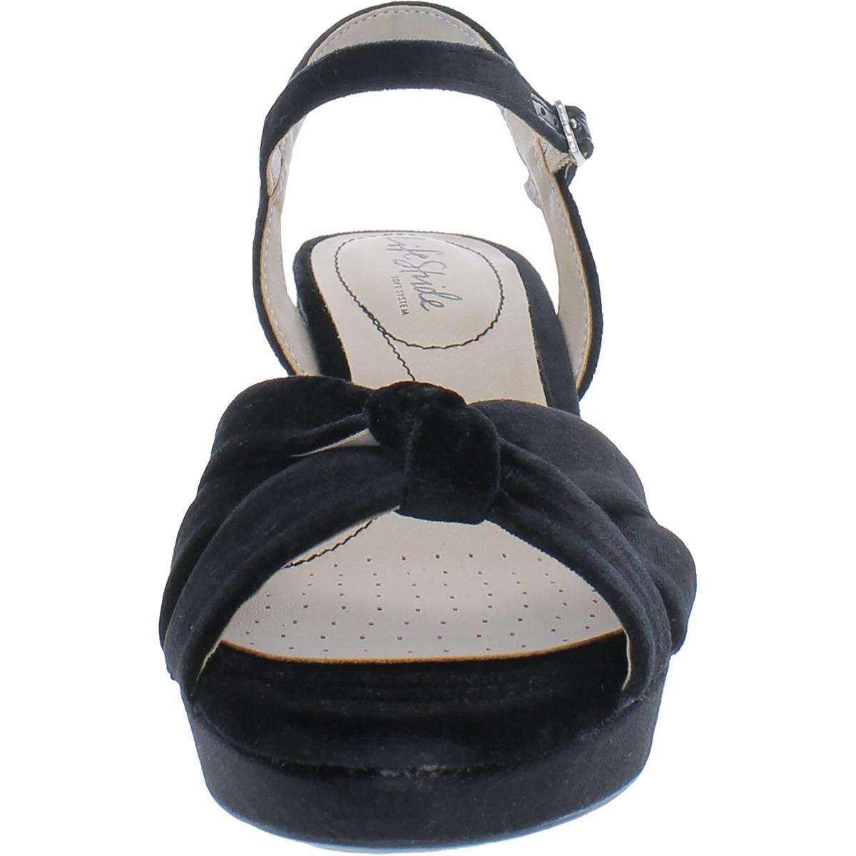 Lucky Womens Knot-Front Slingback Sandals