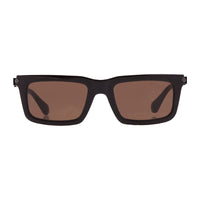 Salvatore Ferragamo Sunglasses Rectangle Full Rim, Solid Brown Frame and Brown Lens SF2015S210